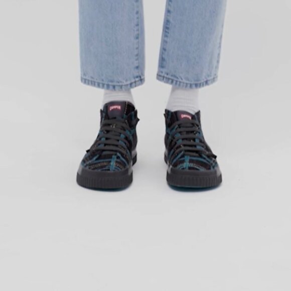 NEW CAMPER Peu Roda Sneaker Booties IN Teal Multi for women 1225 8t4 - Picture 10 of 15